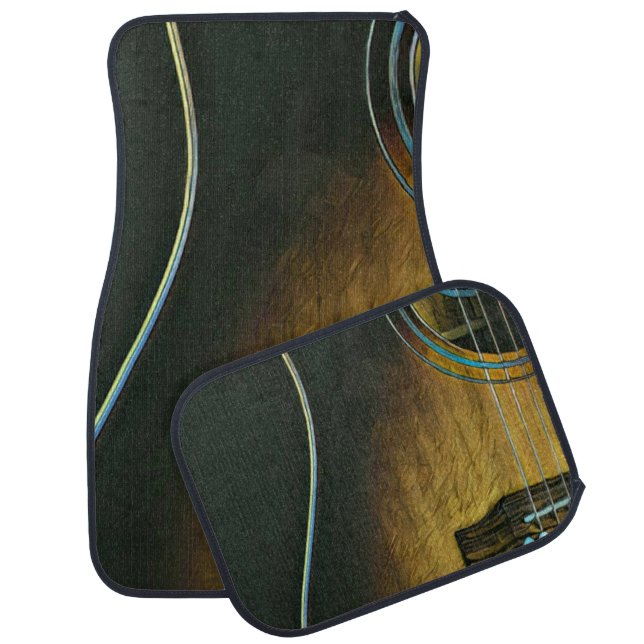 Gifts for guitar lovers car floor mat (Set)