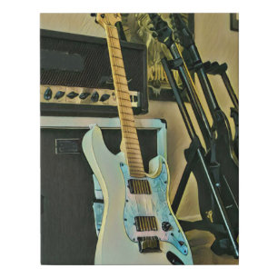 Gifts for guitar lovers faux canvas print