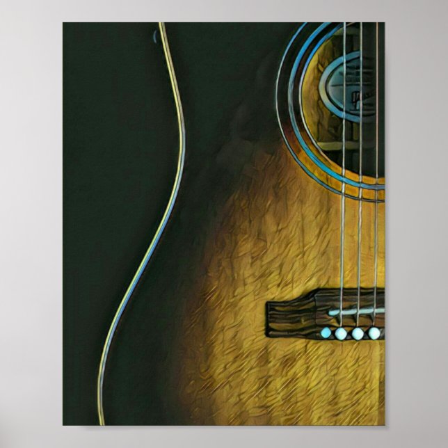 Gifts for guitar lovers poster (Front)