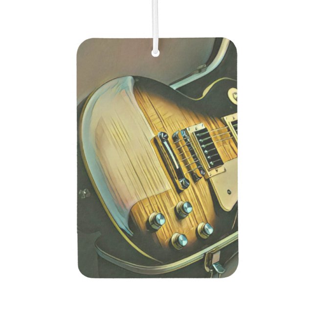 Gifts for guitarist air freshener (Front)