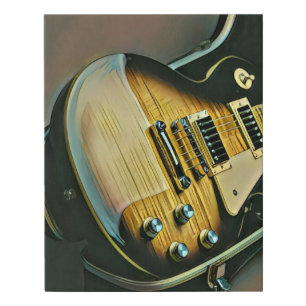 Gifts for guitarist faux canvas print
