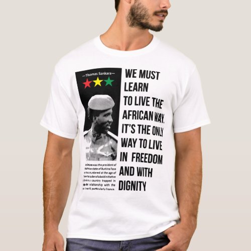 Gifts For Men Che Guevara Thomas Of Sankara Africa T_Shirt