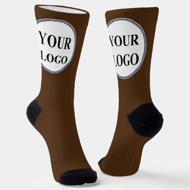 Gifts for Men  Dad Christmas Holiday ADD LOGO Socks (Angled)