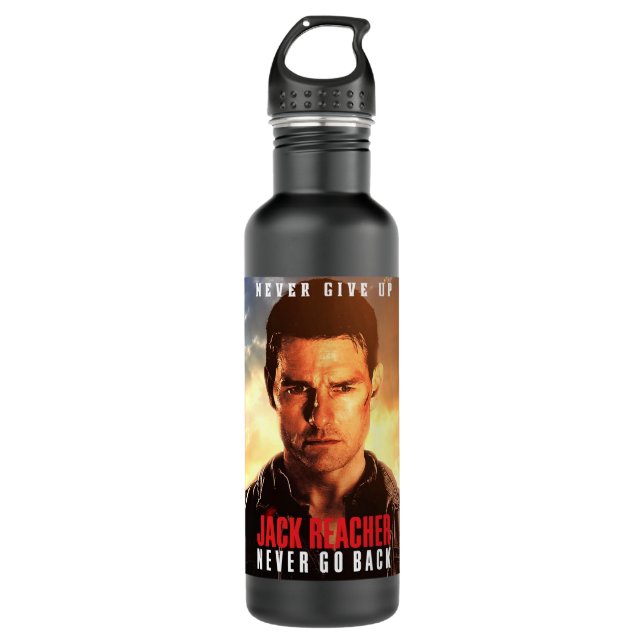 Gifts For Men Jack Reacher  Video Movie Tv Series  Stainless Steel Water Bottle (Front)