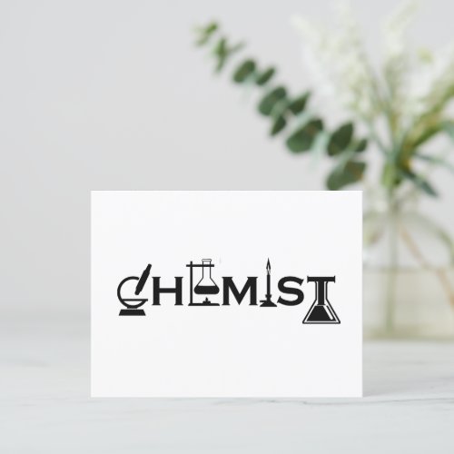 gifts for mens and womens chemist holiday postcard