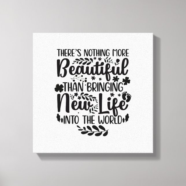 Gifts for Midwives | Midwife Maternity Nurse Birth Canvas Print (Front)