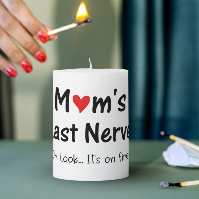 Gifts for Mom, Gag Gifts for Mother's Day Pillar Candle (Funny Mother’s Day Candle Gift for Mom – Relax & Laugh)