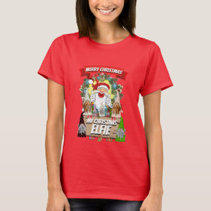 Gifts for Mom SANTA MY CHRISTMAS ELFIE Funny T-Shirt
