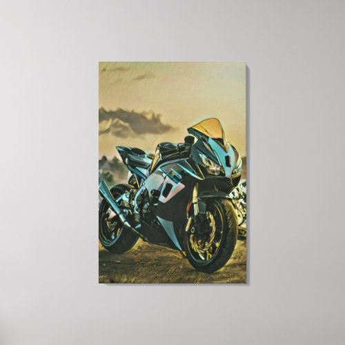 Gifts for motorcyclist canvas print