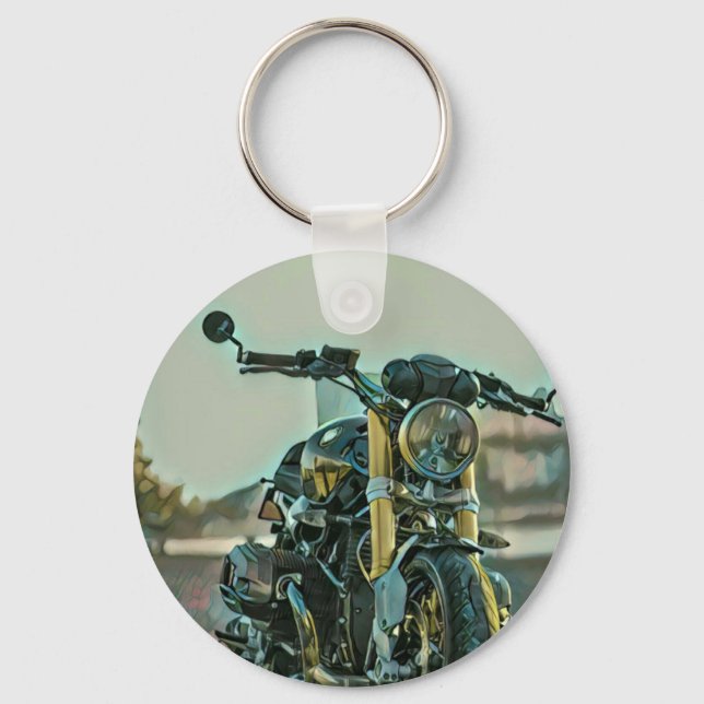 Gifts for motorcyclists keychain (Front)
