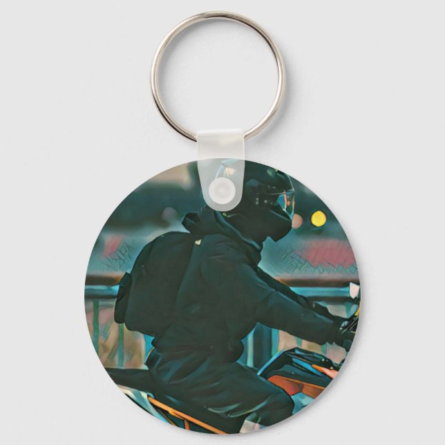 Gifts for motorcyclists keychain (Front)