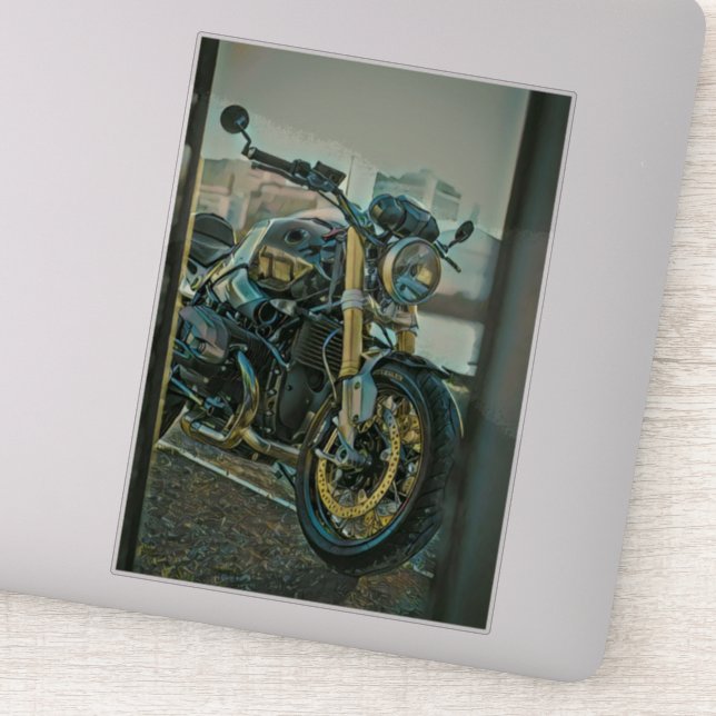 Gifts for motorcyclists sticker (Detail)