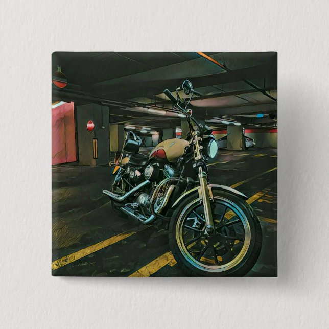 gifts for new motorcyclists button (Front)