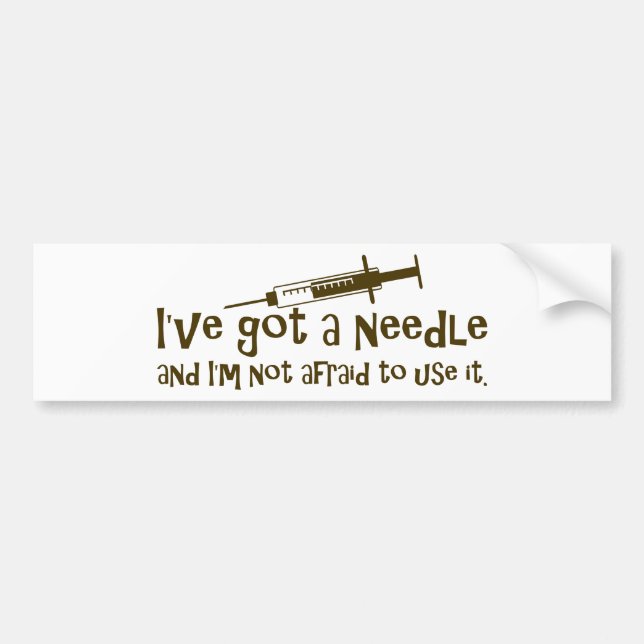 Gifts for Nurses & Diabetics Bumper Sticker (Front)