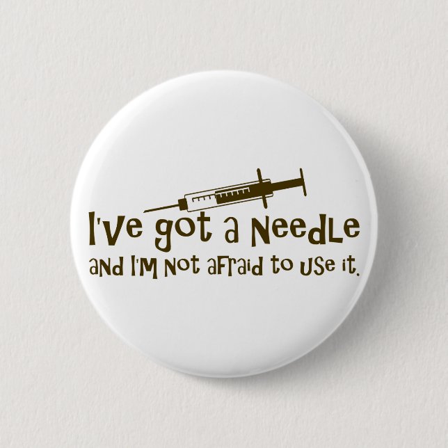 Gifts for Nurses & Diabetics Button (Front)