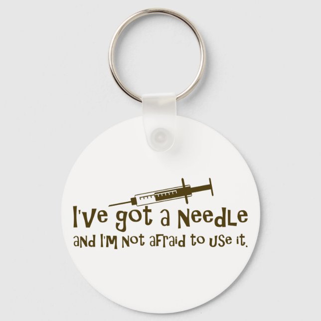 Gifts for Nurses & Diabetics Keychain (Front)
