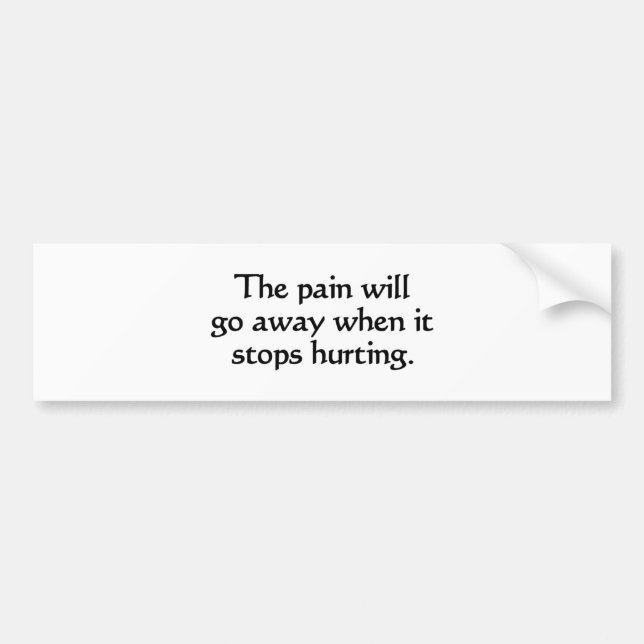 Gifts for Nurses & Patients Bumper Sticker (Front)