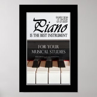 Gifts for Piano Students - Piano Poster