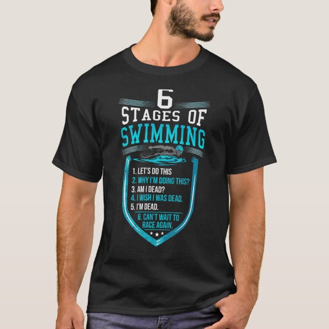 Gifts For Swimmers Swim Team Swimming Funny Swimme T-Shirt (Front)