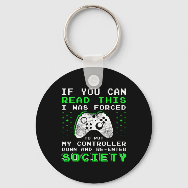Gifts For Teen Boys - If You Can Read This Video G Keychain (Front)