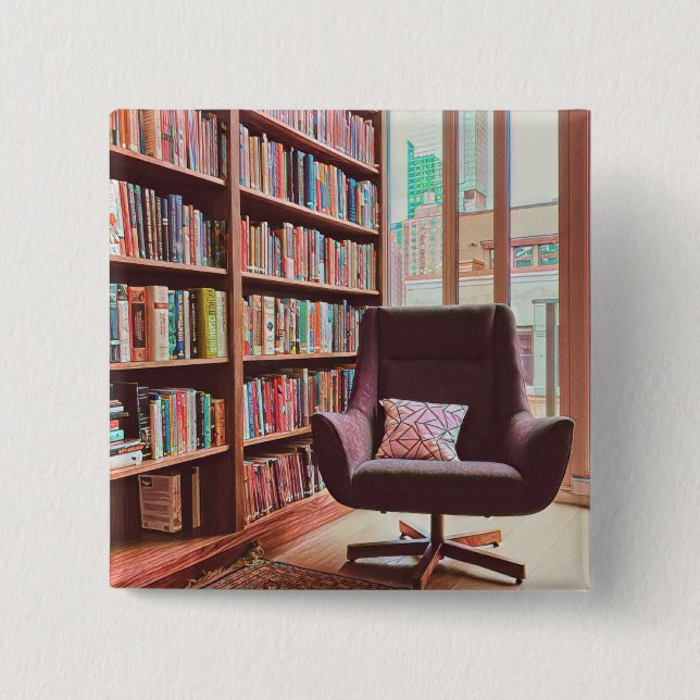 Gifts for teenage book lovers button (Front)