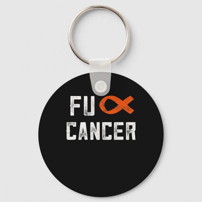 Gifts For Women Fck Cancer Chemo F Cancer Distress Keychain (Front)