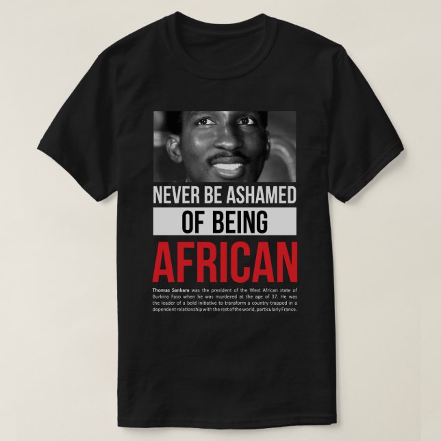Gifts For Women Thomas Revolutionary Sankara Graph T-Shirt (Design Front)