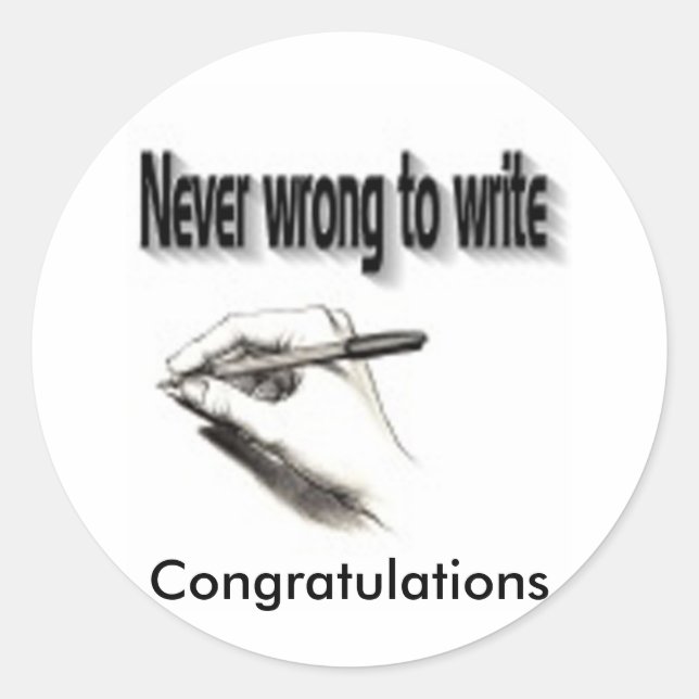 Gifts for writers stickers (Front)