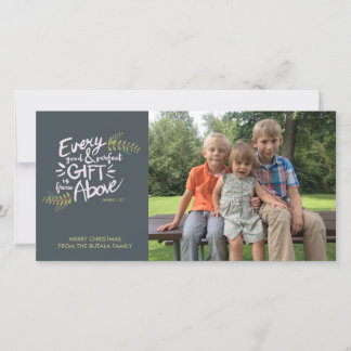 Gifts from Above Religious Christmas Photo Card