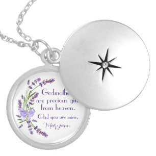 Gifts from Heaven Personalized Godmother Necklace