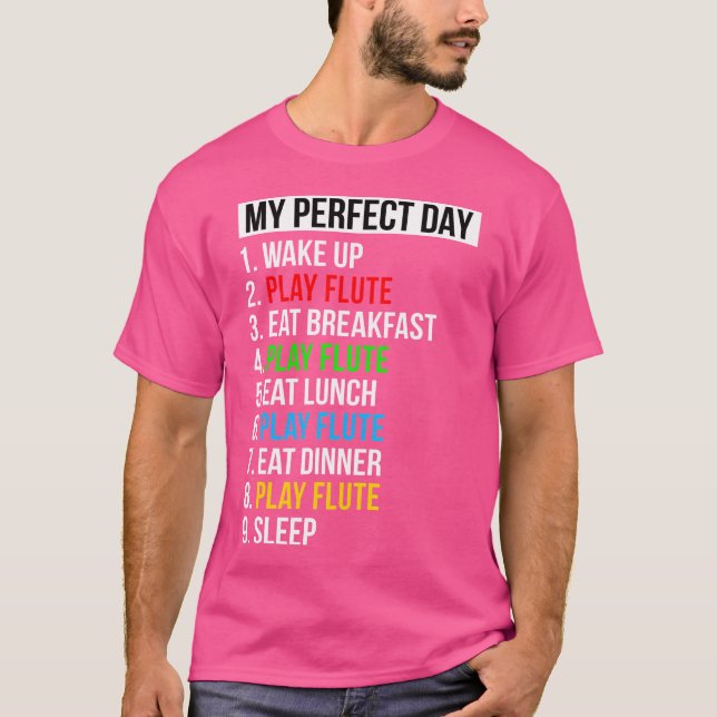 Gifts Funny Flute Player T-Shirt (Front)