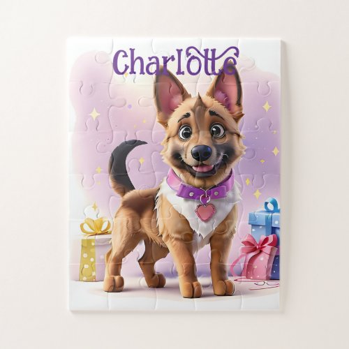 Gifts Galore German Shepherd Puppys Special Day Jigsaw Puzzle