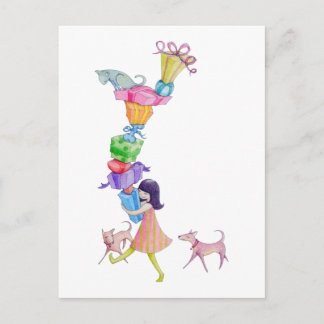 Gifts Girl Postcard