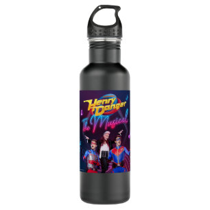 Gifts Idea Henry Danger The Musical Png Iron On Ap Stainless Steel Water Bottle