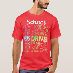 Gifts Idea Magic Cartoons School Bus Kids Love You T-Shirt