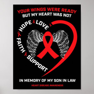 Gifts In Memory Of My Son In Law Heart Disease Awa Poster