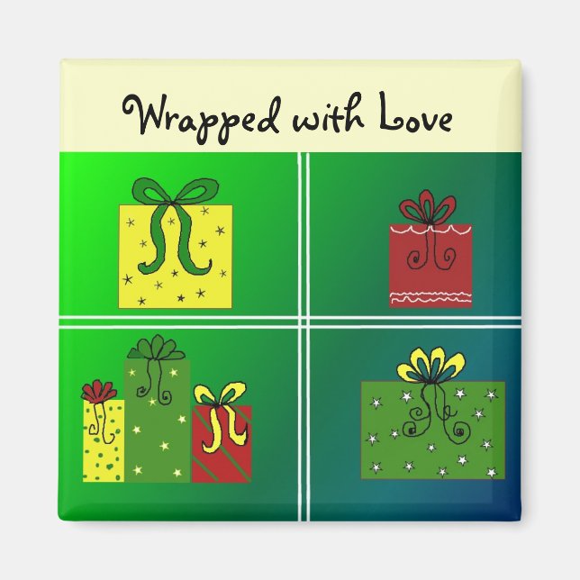 Gifts in Pretty Wrappings Magnet (Front)