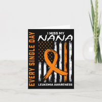 Gifts Loss Of Nana Orange Leukemia Awareness Flag
