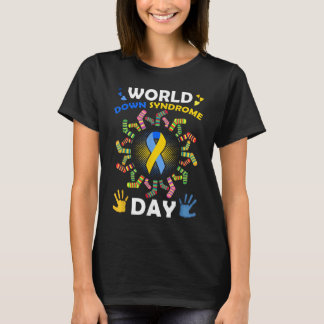Gifts Men Women Kids Socks World Down Syndrome Day T-Shirt