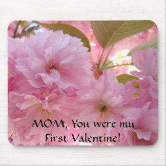 Gifts MOM Pink Blossoms Birthday Valentines Gift Mouse Pad