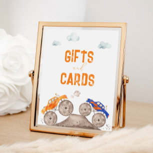 Gifts Monster Trucks Birthday Sign