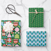 Gifts of Christmas Wrapping Paper Sheets