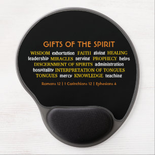 GIFTS OF SPIRIT Black Inspirational Christian Gel Mouse Pad