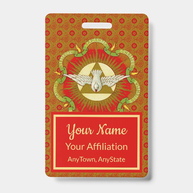 Gifts of the Holy Spirit (BK 026) Badge (Front)