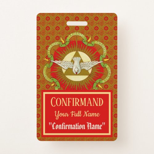 Gifts of the Holy Spirit BK 026 _ Confirmand Badge