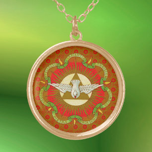 Gifts of the Holy Spirit (BK 026) Gold Plated Necklace