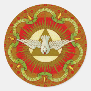 Gifts of the Holy Spirit (BK 026) (Style 1) Classic Round Sticker