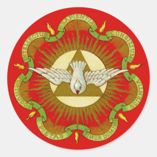 Gifts of the Holy Spirit (BK 026) (Style 2a) Classic Round Sticker