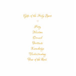 Gifts of The Holy Spirit in 3D Look Golden Script Cutout<br><div class="desc">Gifts of The Holy Spirit in 3D Look Golden Script.

Feel free to add your own words and/or pictures to this item,  or change the background color,  via Zazzle's great customization tools.  This design is also available on many other products. Thanks for stopping by! God bless!</div>