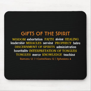 GIFTS OF THE SPIRIT Inspirational Christian Mouse Pad